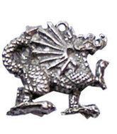 Pewter Pendant - Viking - Dragon